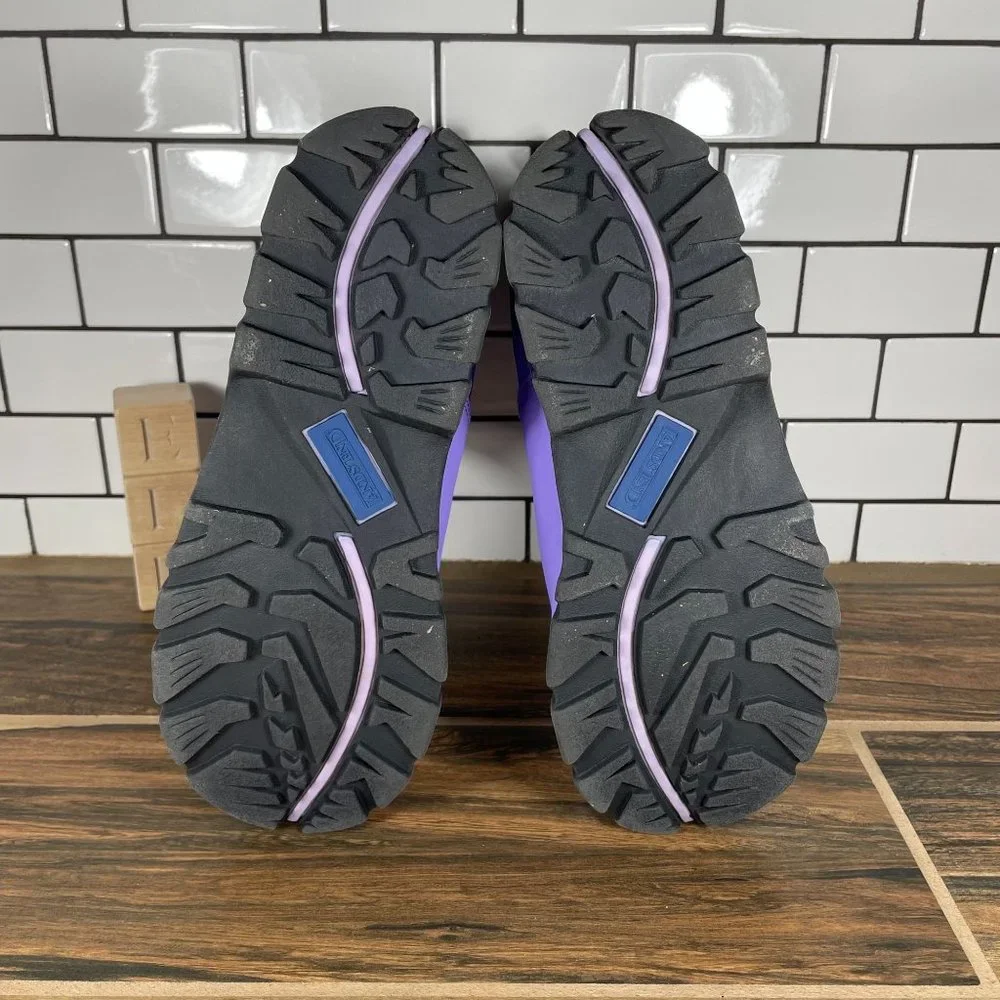 Lands' End Girls Purple Warm Insulated Snow Rain Boots 78534 Size 6 M